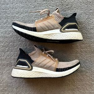 Barely used Tan and black Adidas Ultraboost
